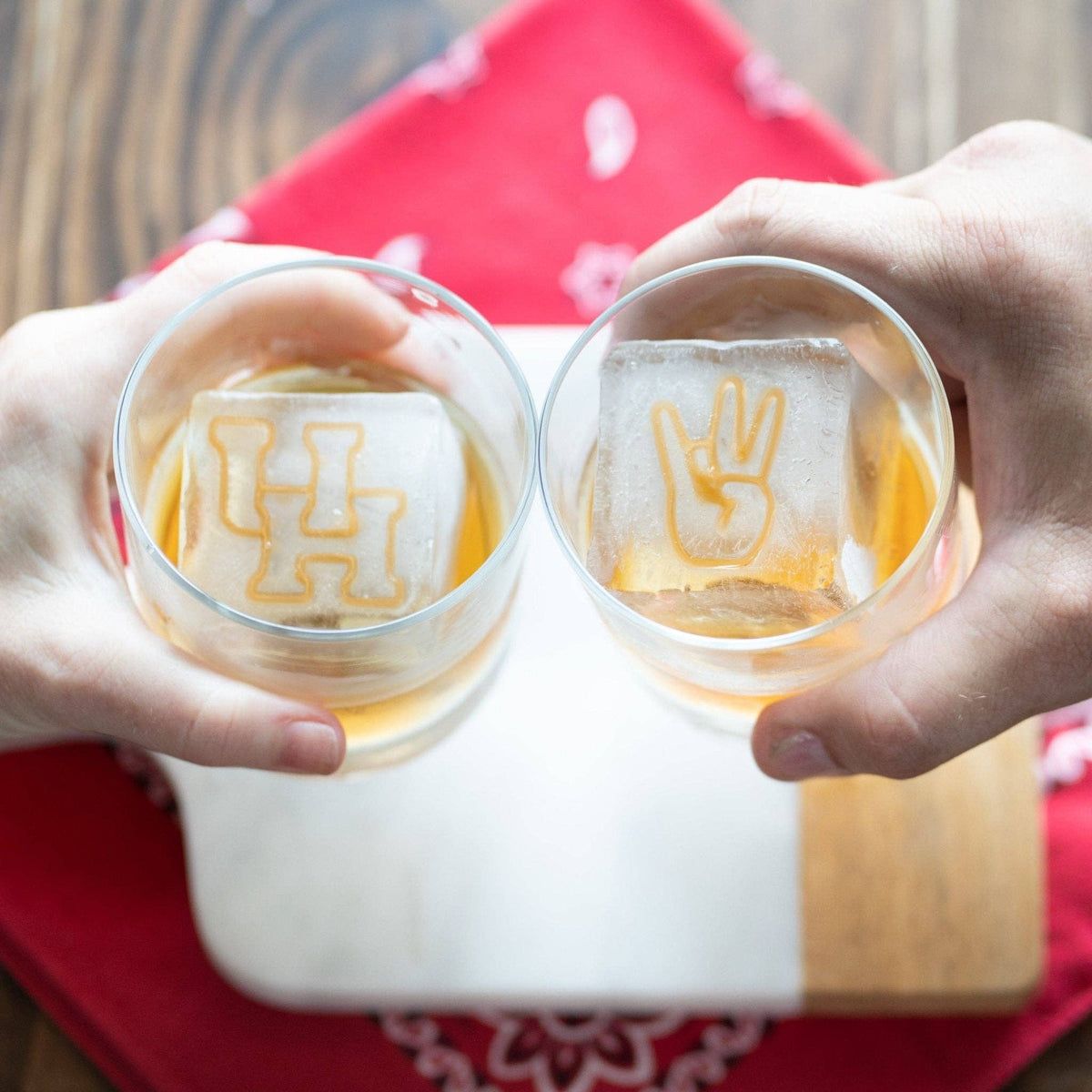 University of Houston Custom Cocktail Ice Tray - Bundle