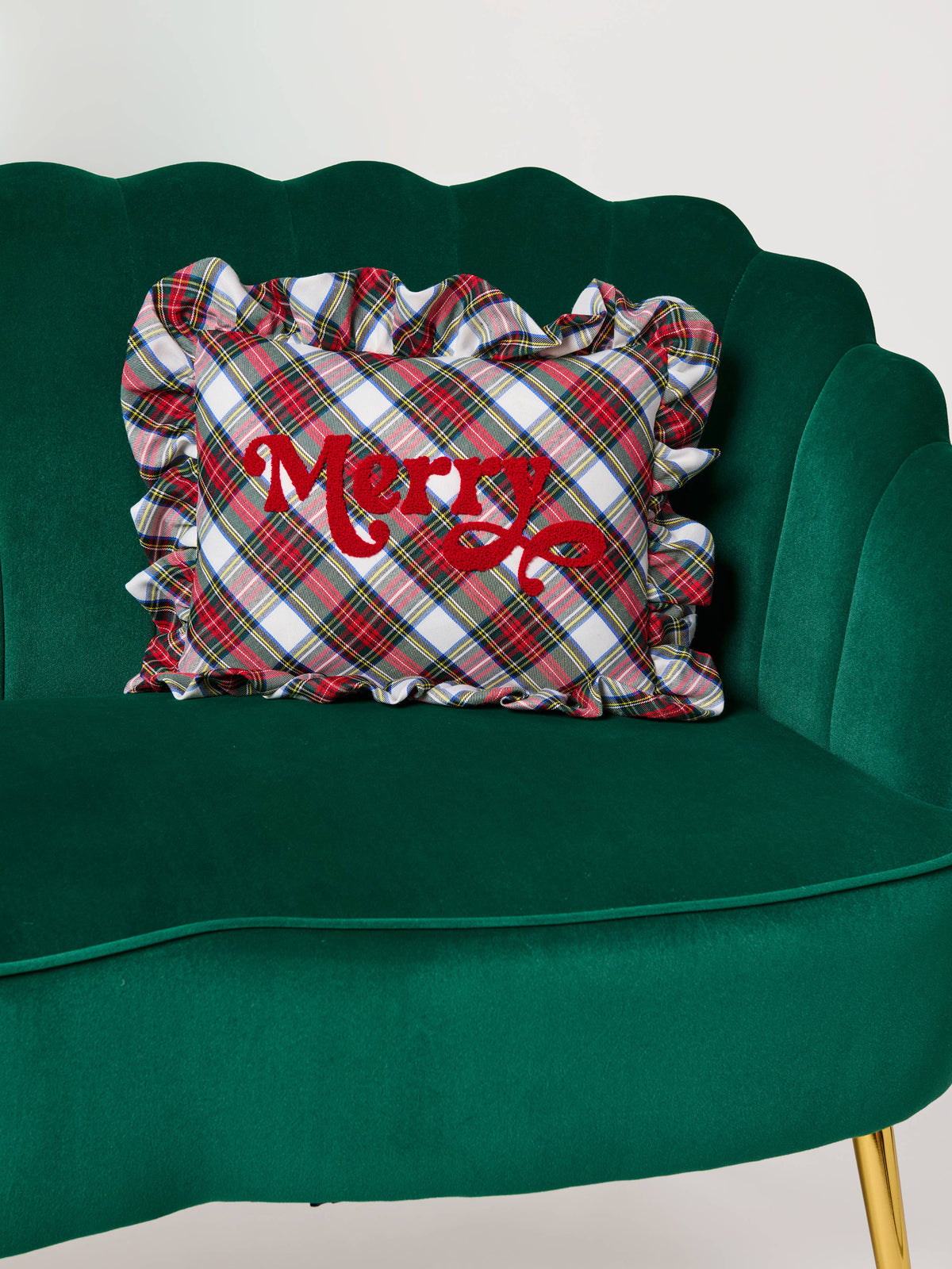 Merry Plaid Pillow
