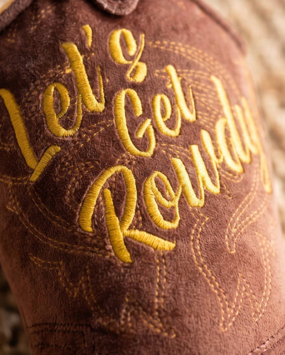 Brown Western Cowboy Boot  | Squeaker Dog Toy