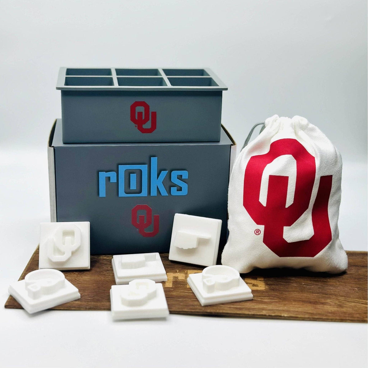 University of Oklahoma Custom Cocktail Ice Tray - Bundle