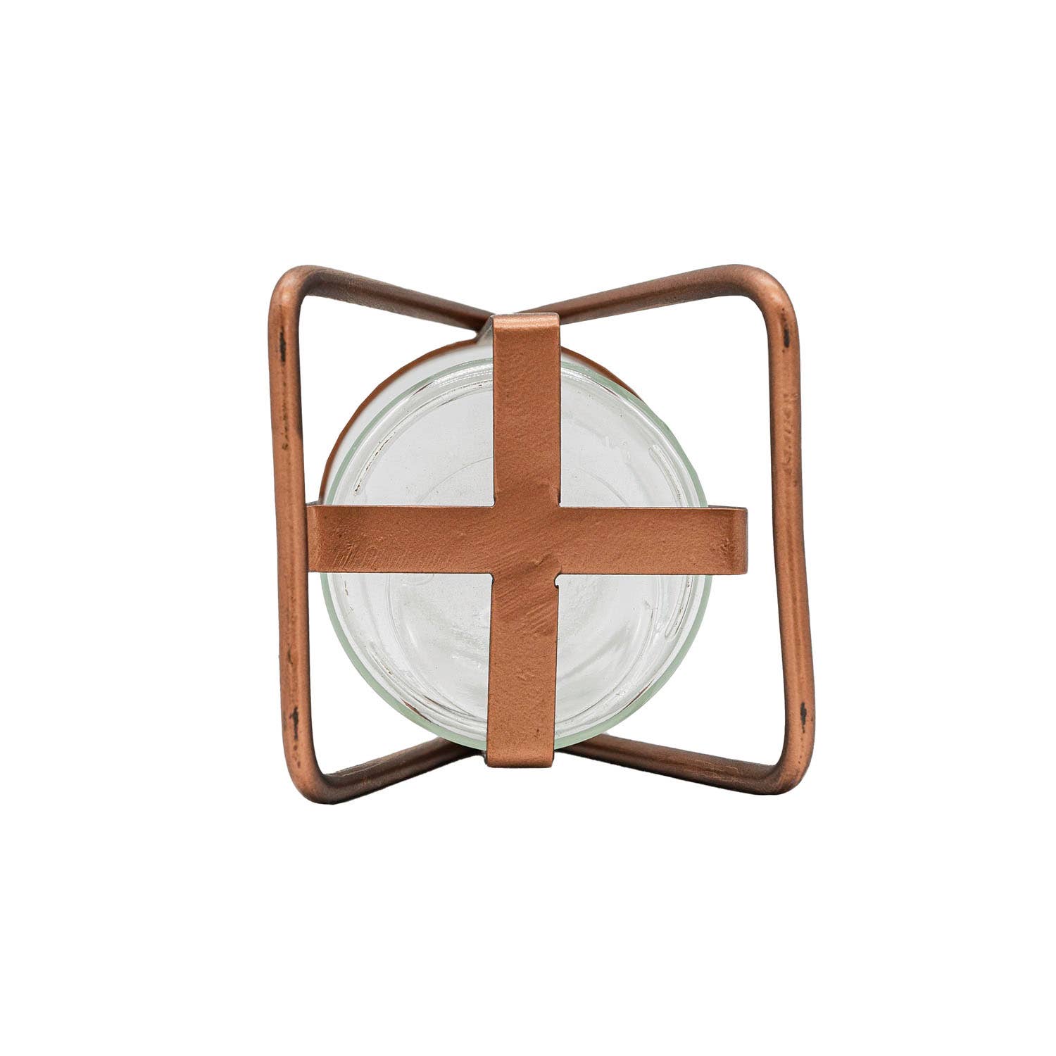Mara Glass Bud Vase Rust Copper