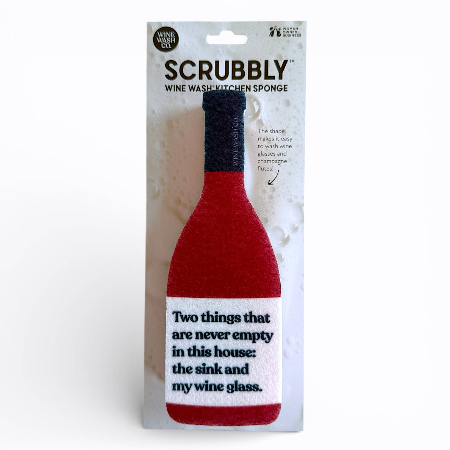 Scrubbly Wine Kitchen Sponge: Two Things