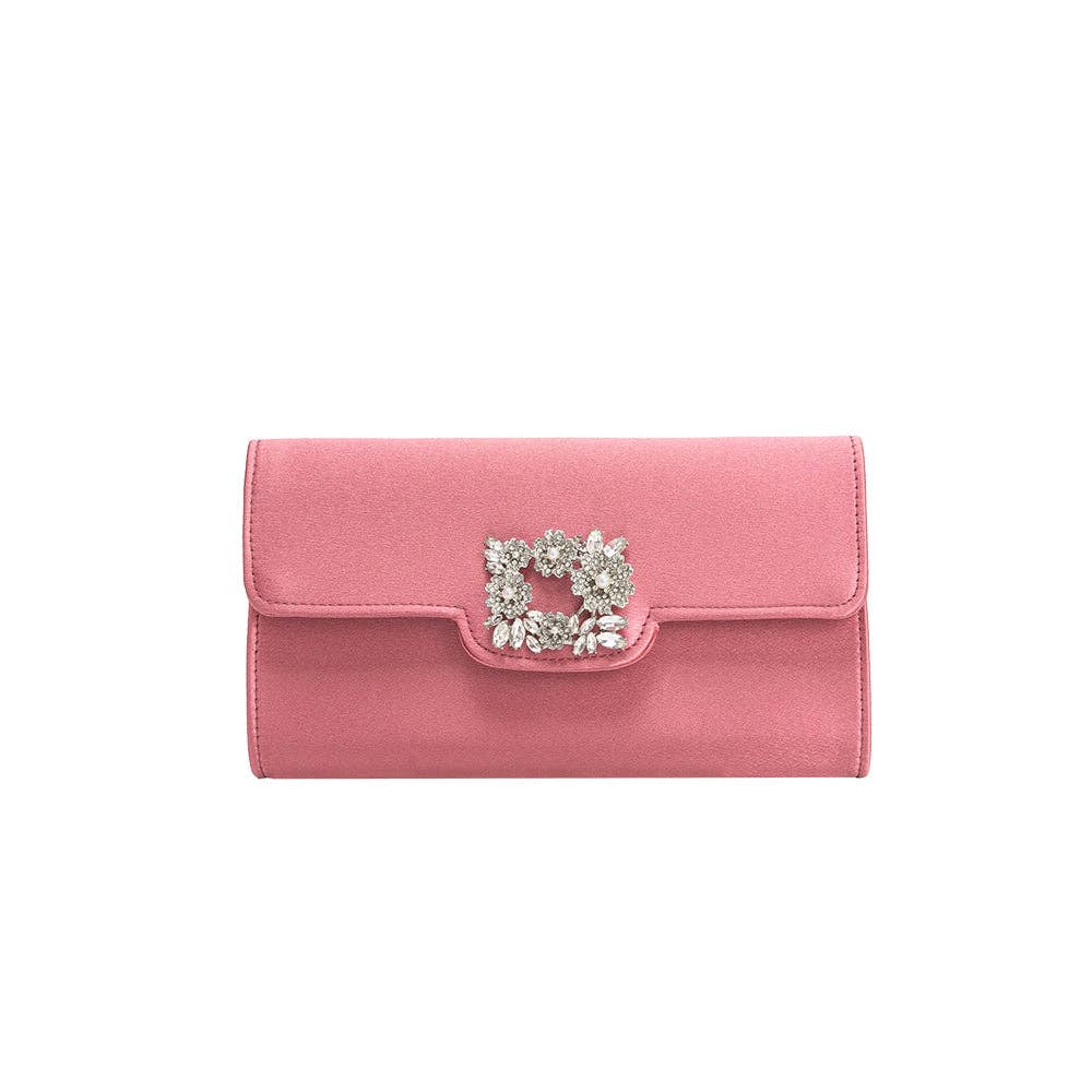 Elodie Rose Satin Crossbody Bag