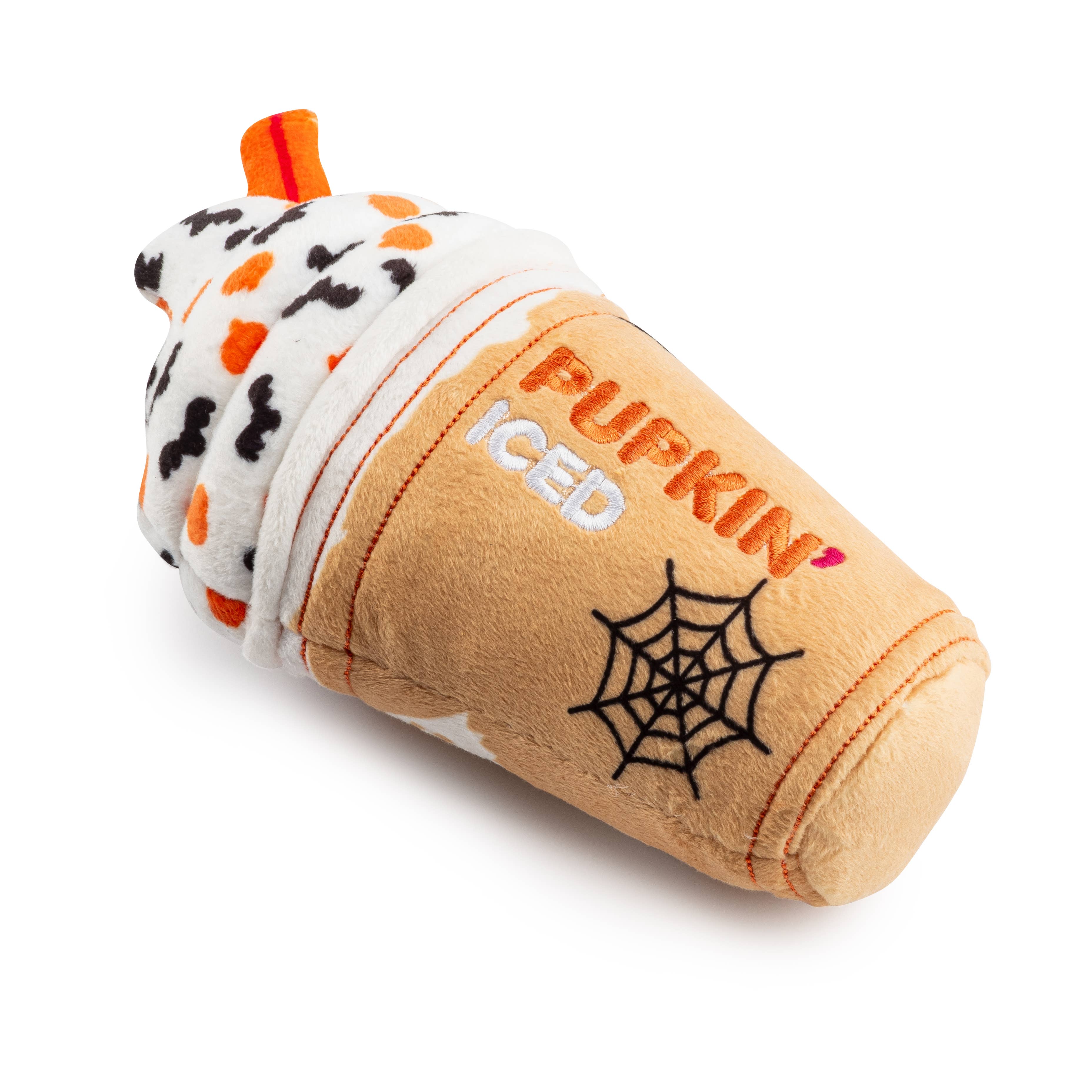 Pupkin' Donuts Halloween Iced Cup  | Plush Squeaker Dog Toy