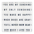 Lucite Block - You Are My Sunshine