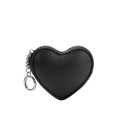 Puffy Heart Black Coin Purse Charm