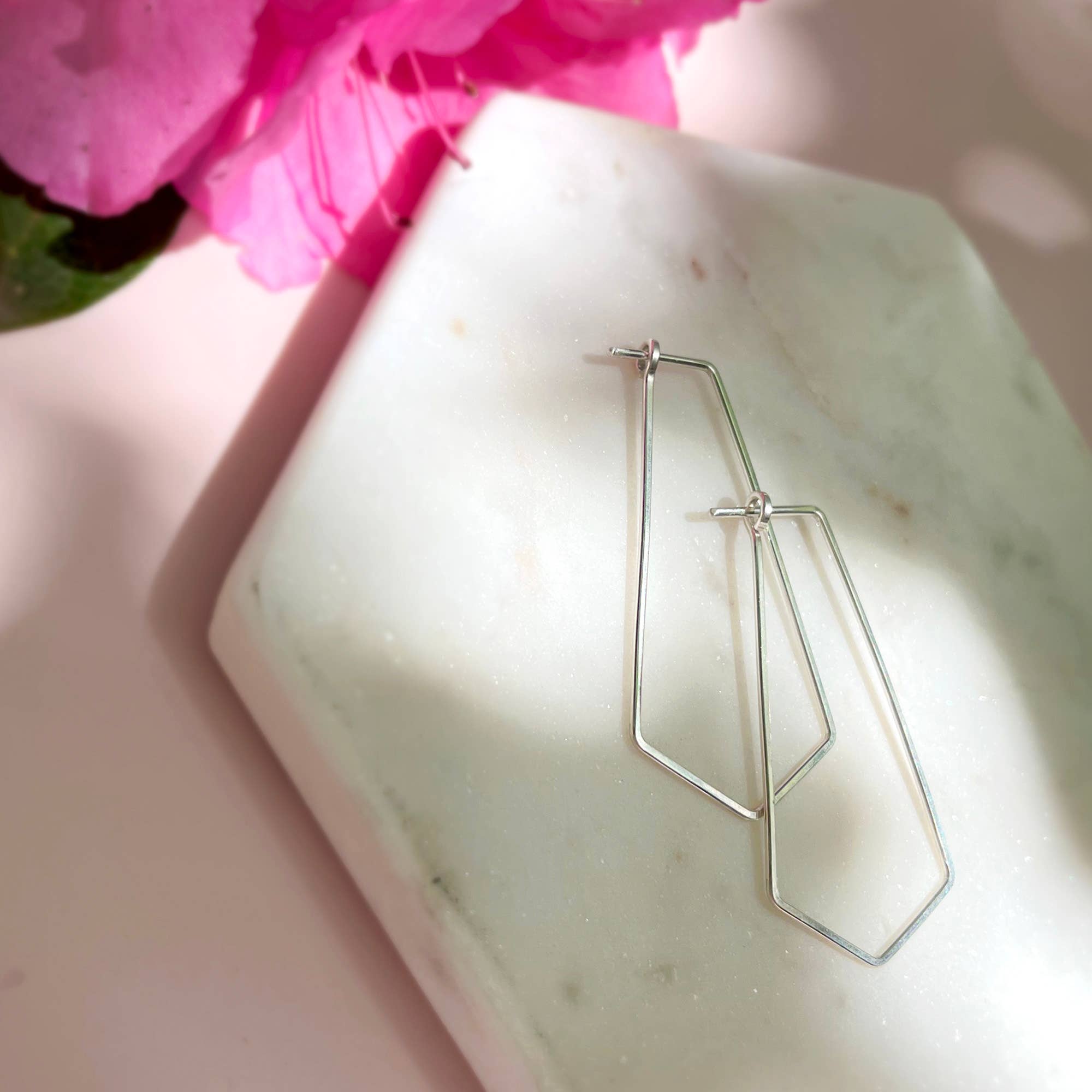 PRISM Minimal Hoop Earrings - gold filled