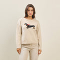 Bow dog sweater