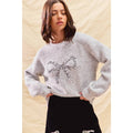 Ribbon Sequins Sweater