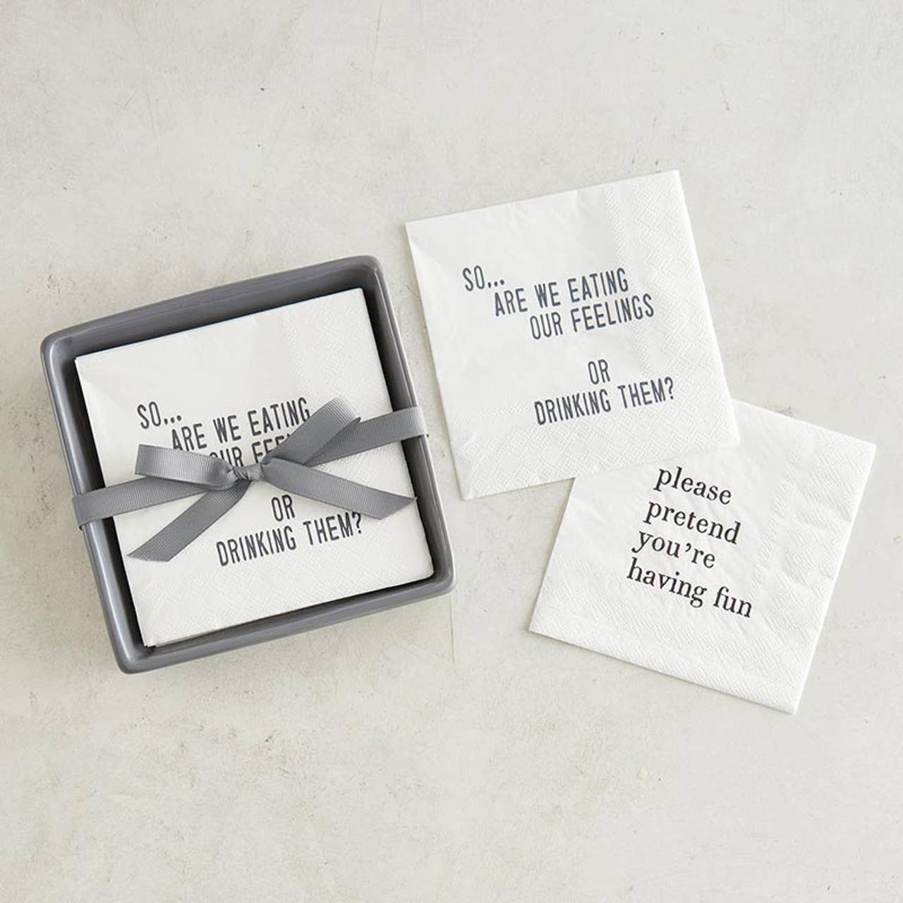 Please Pretend Paper Cocktail Napkins