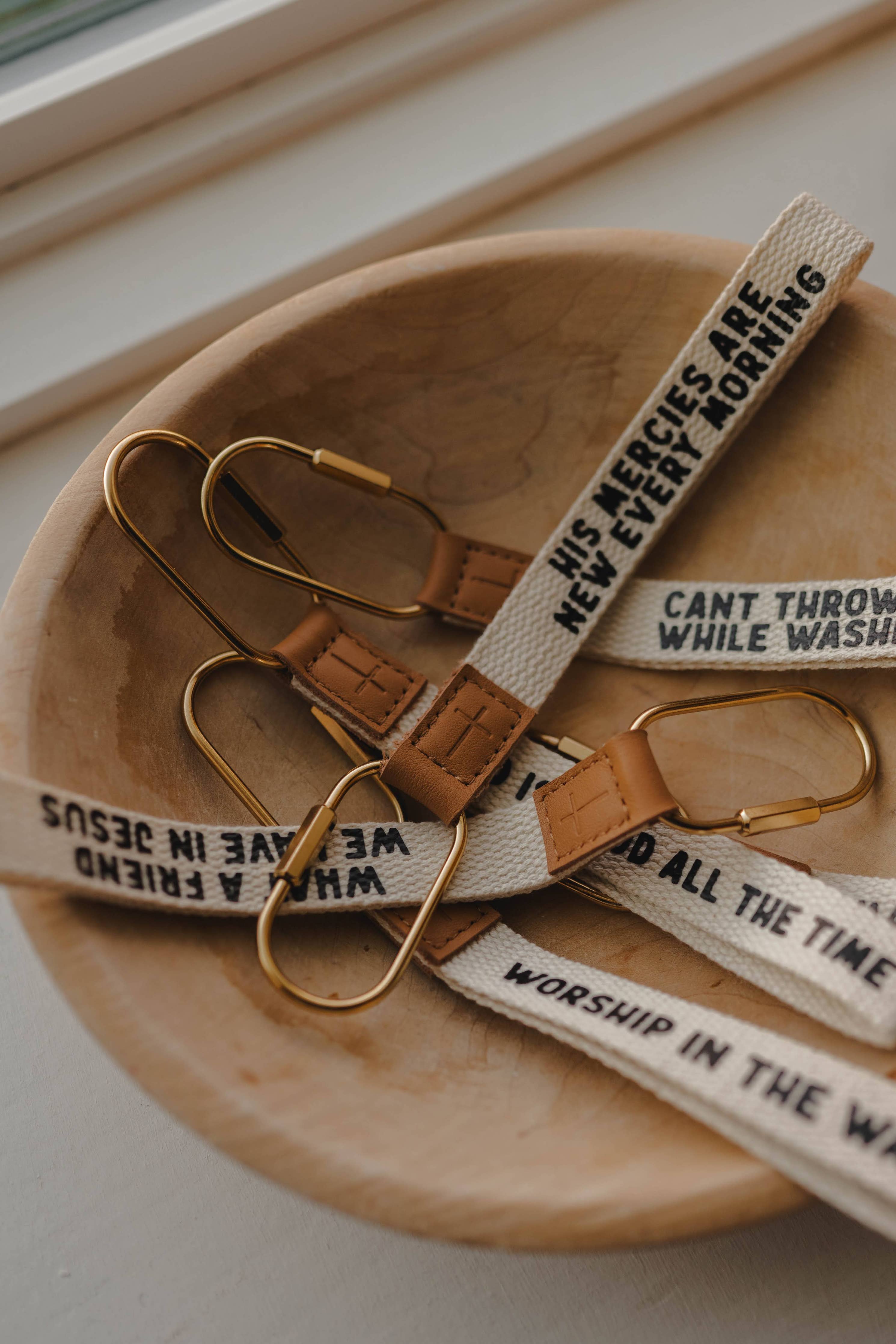 New Mercies Wristlet Keychain