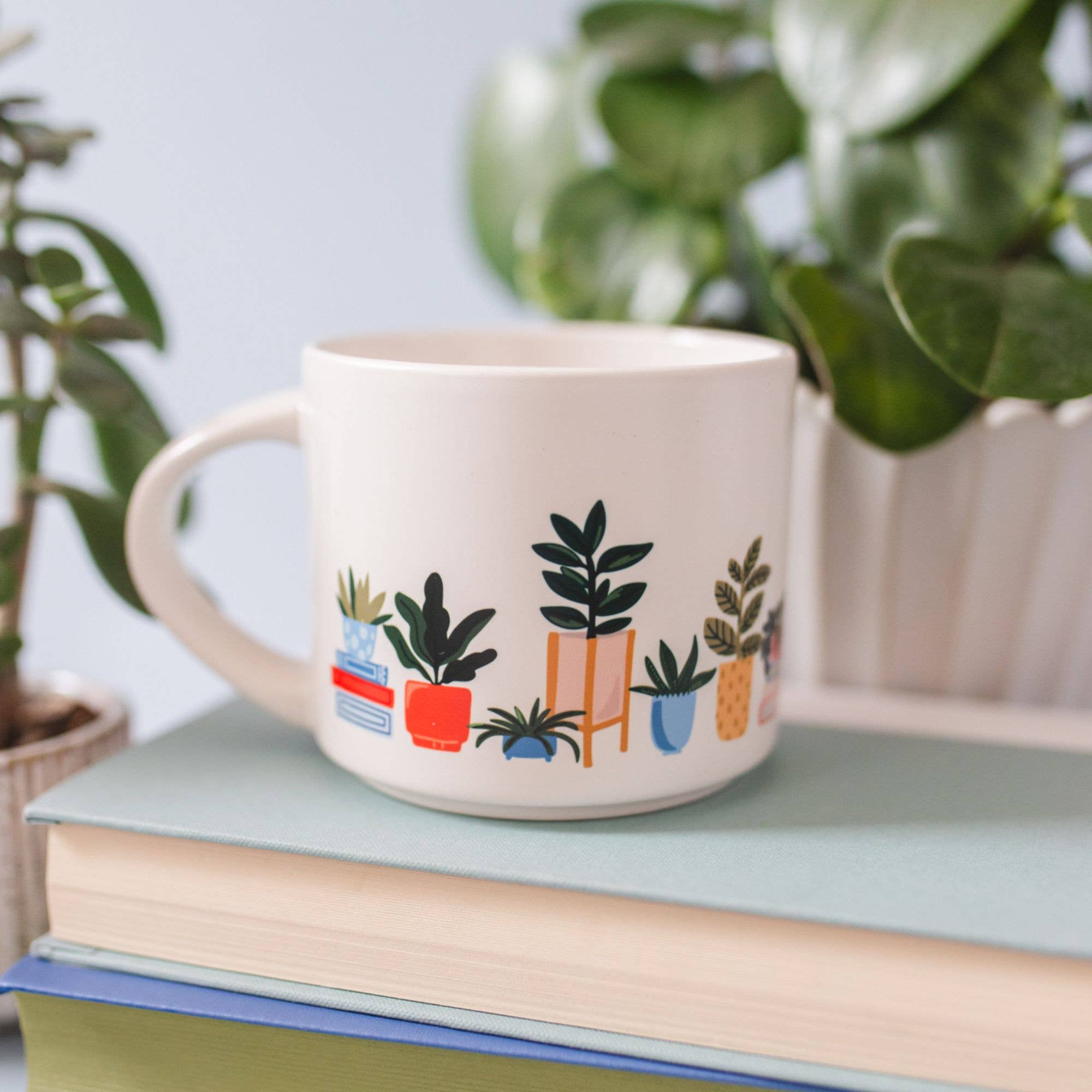 Potted Plants Large Ceramic Mug