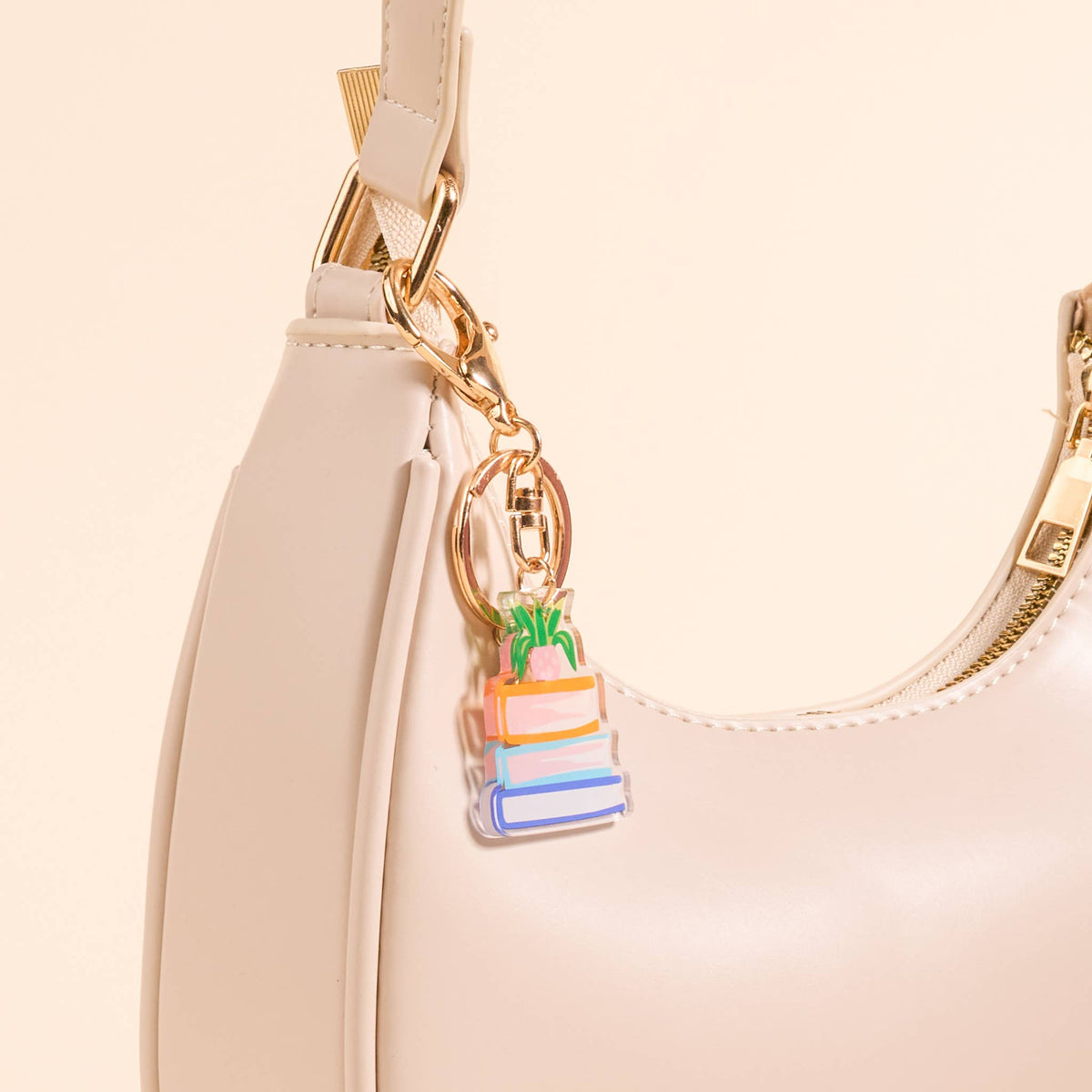 Acrylic Keychain–Book Nook