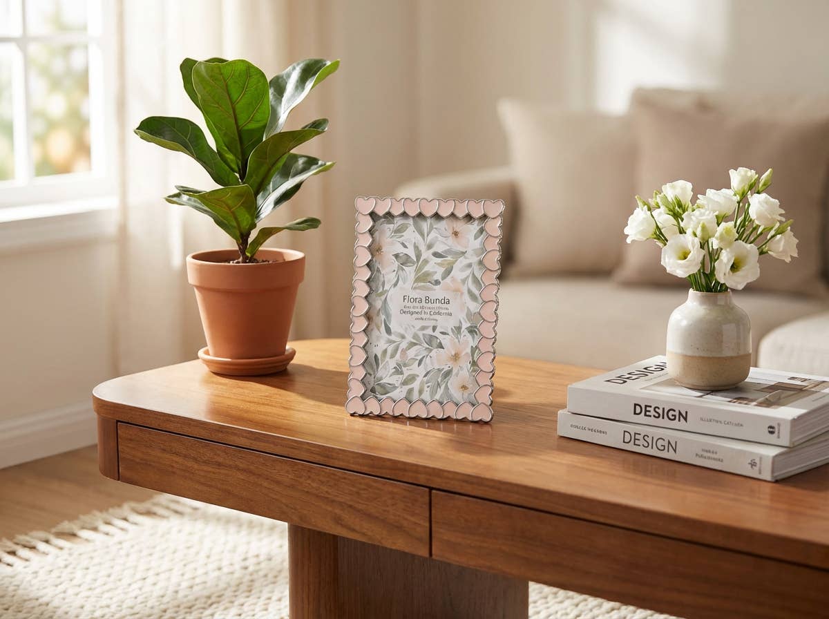 4x6 Heart Zinc Alloy Frame