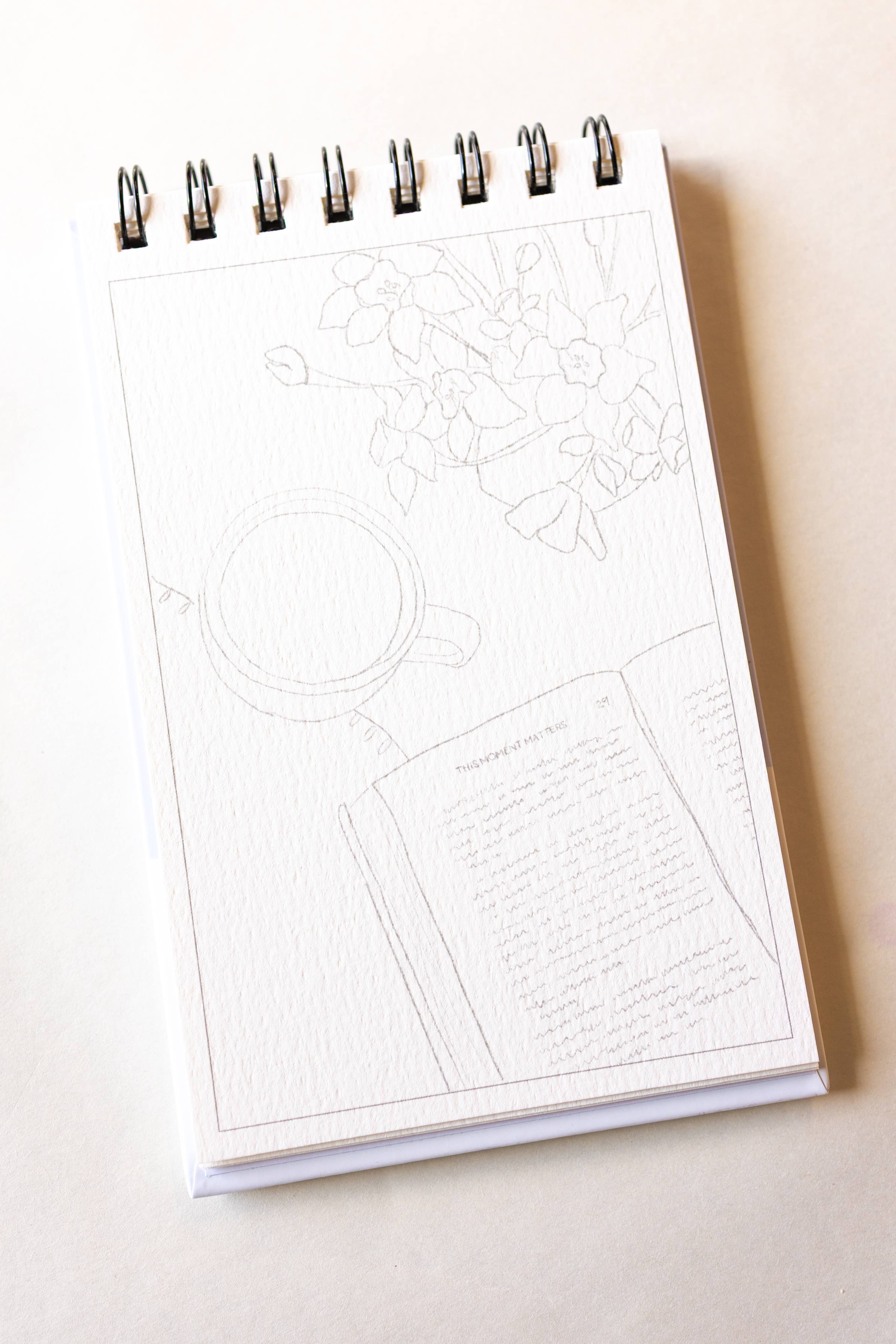 A little bit of winter - mini watercoloring book