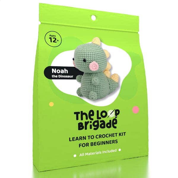 The LOOP Brigade DIY Crochet Kit - Noah the Dinosaur