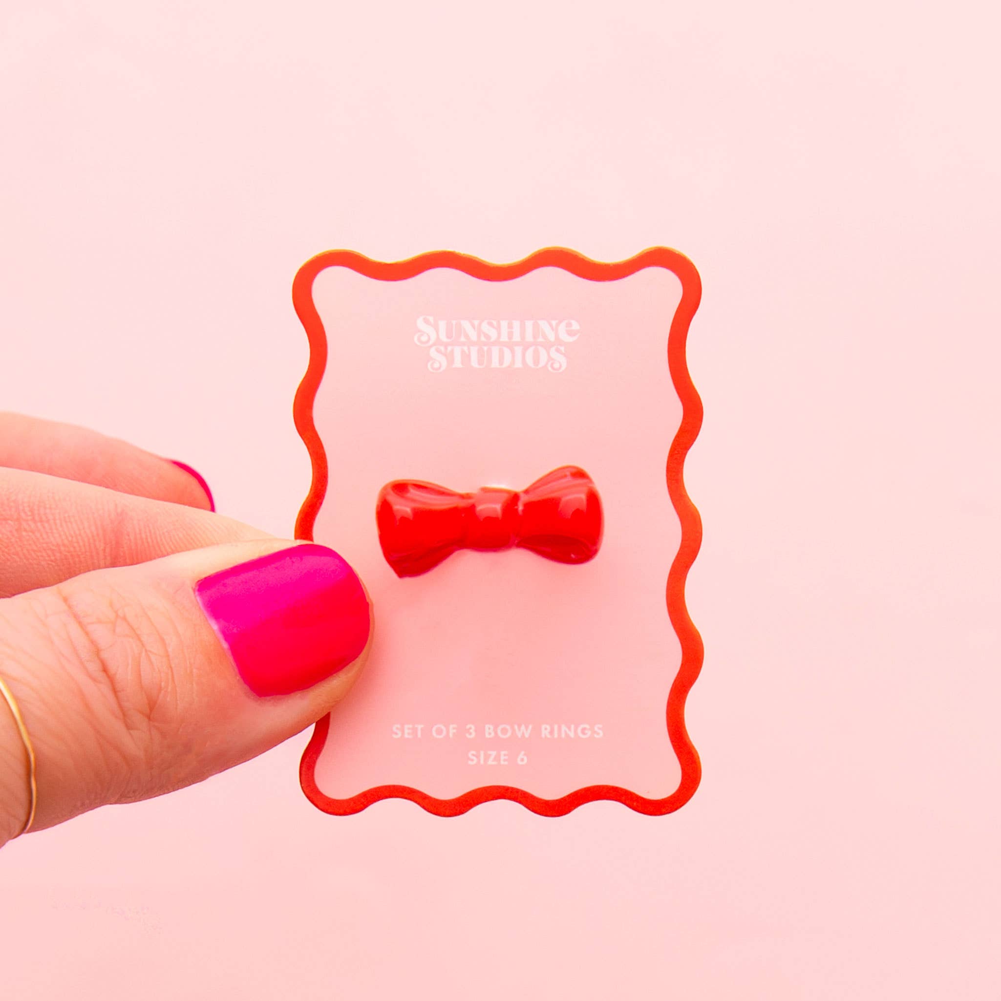 Kitsch Bow Ring | Red