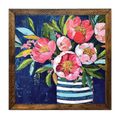 Artistic Series Timberland - Blue and Pink Striped Vase
