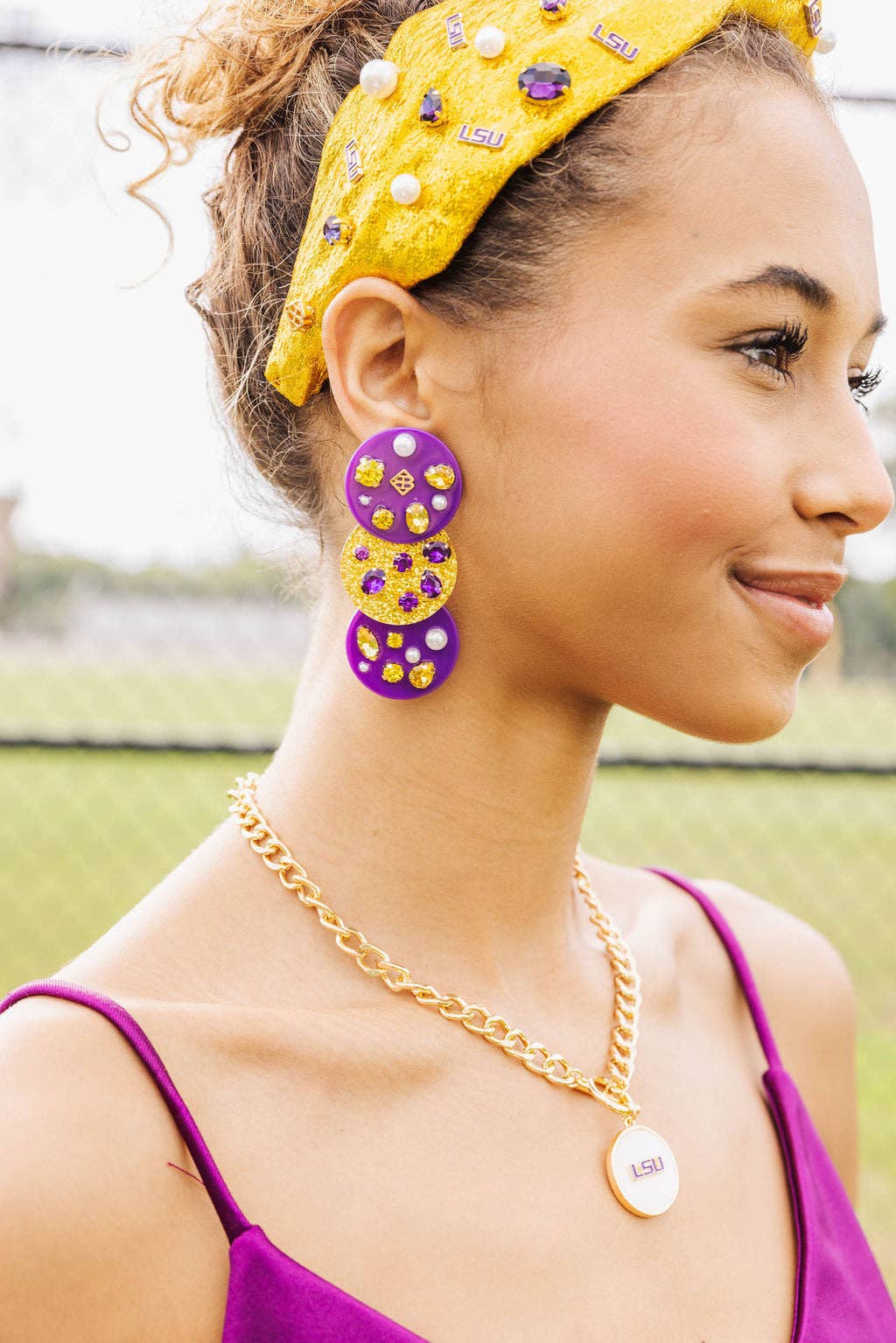 LSU Logo  Necklace