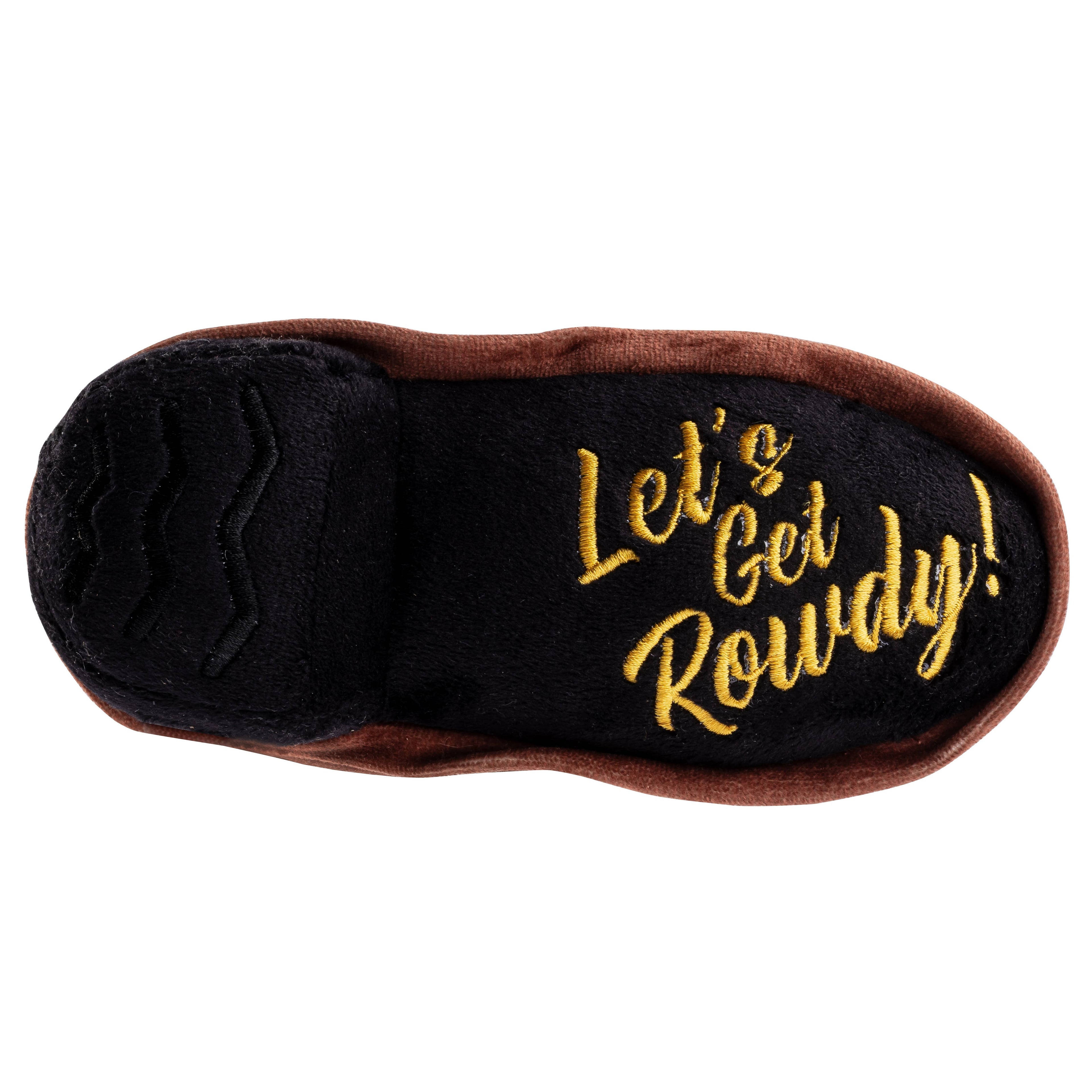 Brown Western Cowboy Boot  | Squeaker Dog Toy