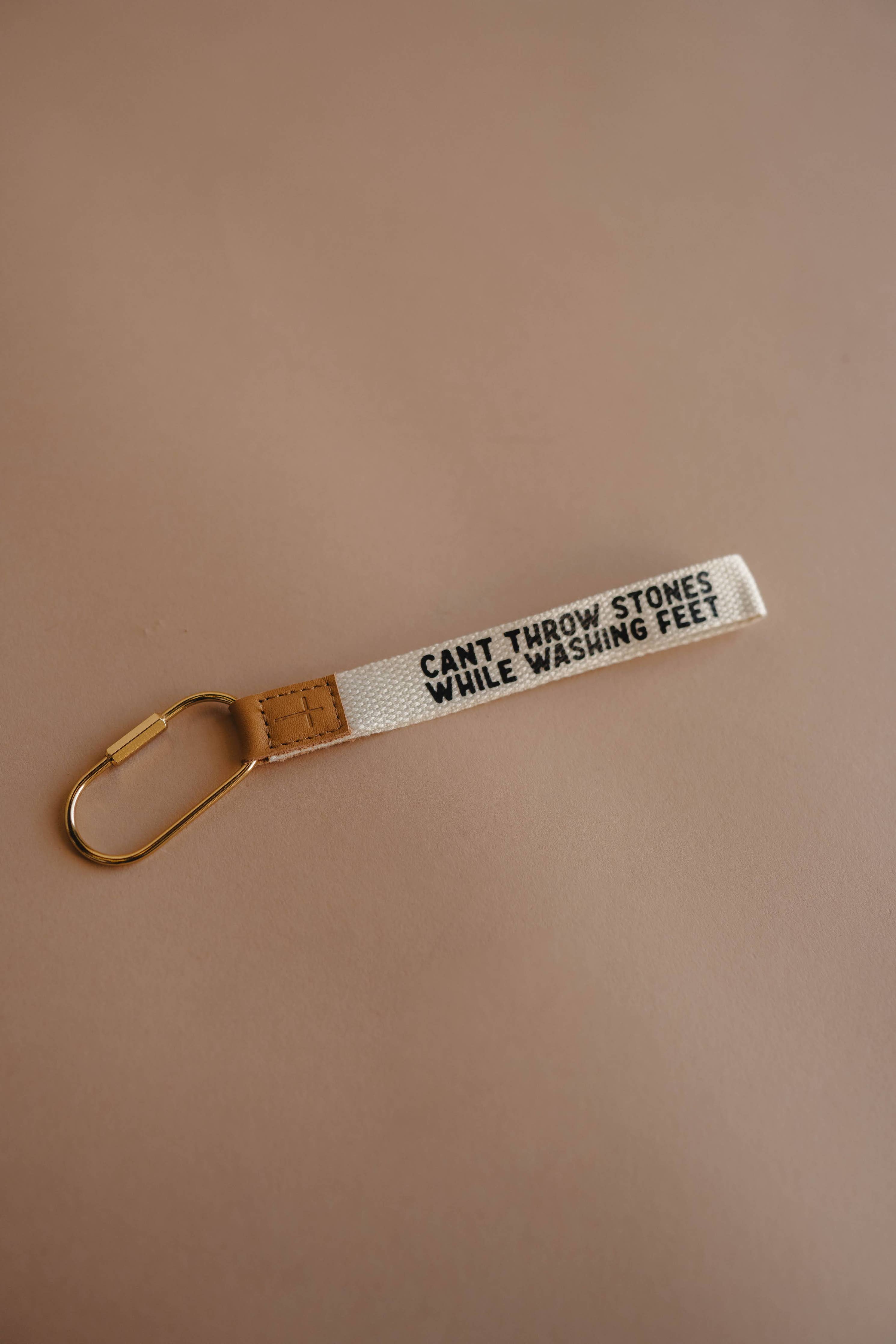 Can't Throw Stones Wristlet Keychain