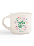 Rack and Roll Mahjong 14oz Ceramic Coffee Mug - Cream