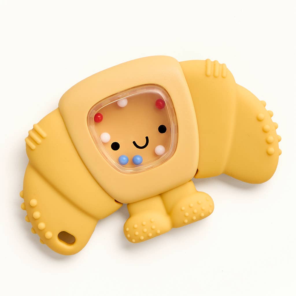 Sweetie Shake Plus™ - Teething + Rattle Toy - Tumbler, Croissant, or Sushi