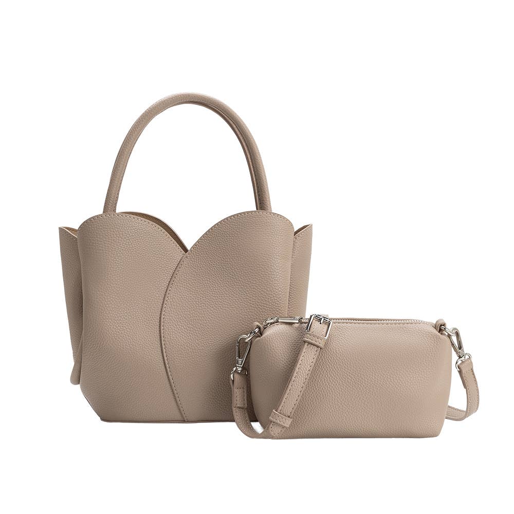 Tulip Mushroom Recycled Vegan Leather Top Handle