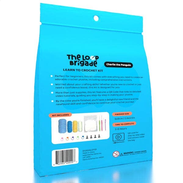 The LOOP Brigade DIY Crochet Kit - Charlie the Penguin