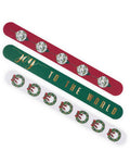 Joy to the World Nail Files   Dark Green/Red  Set of 3