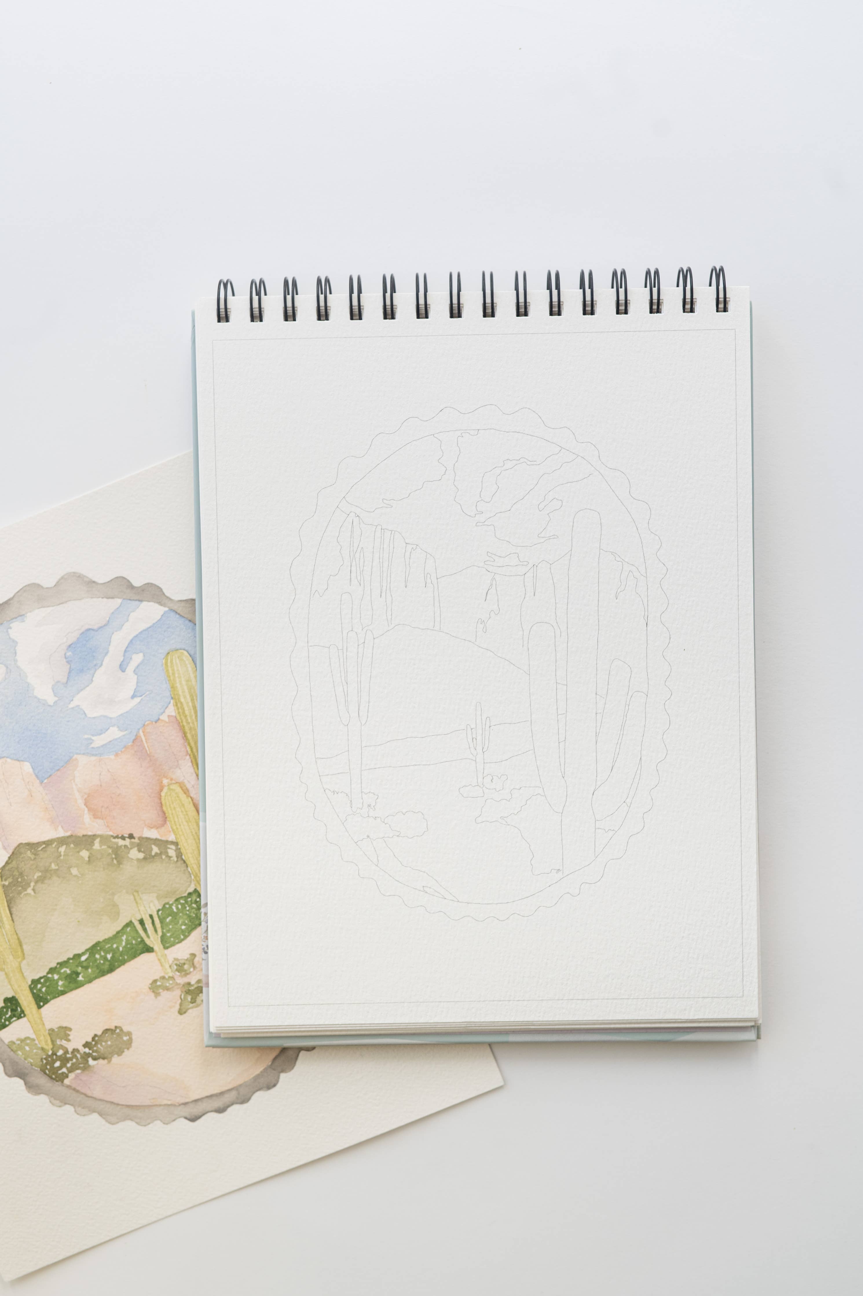 Country Life Watercoloring Book