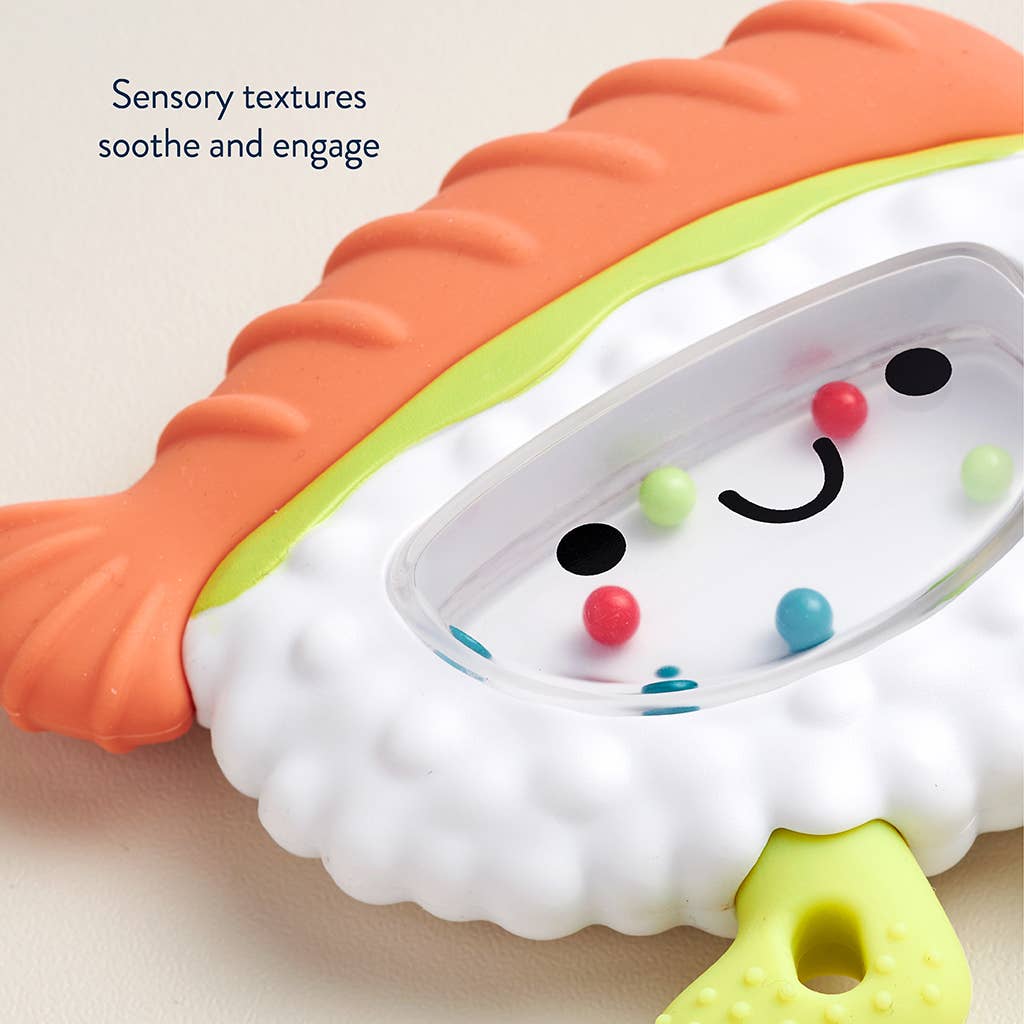 Sweetie Shake Plus™ - Teething + Rattle Toy - Tumbler, Croissant, or Sushi