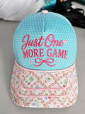 Just One More Game Mahjong Embroidered 3D Hat