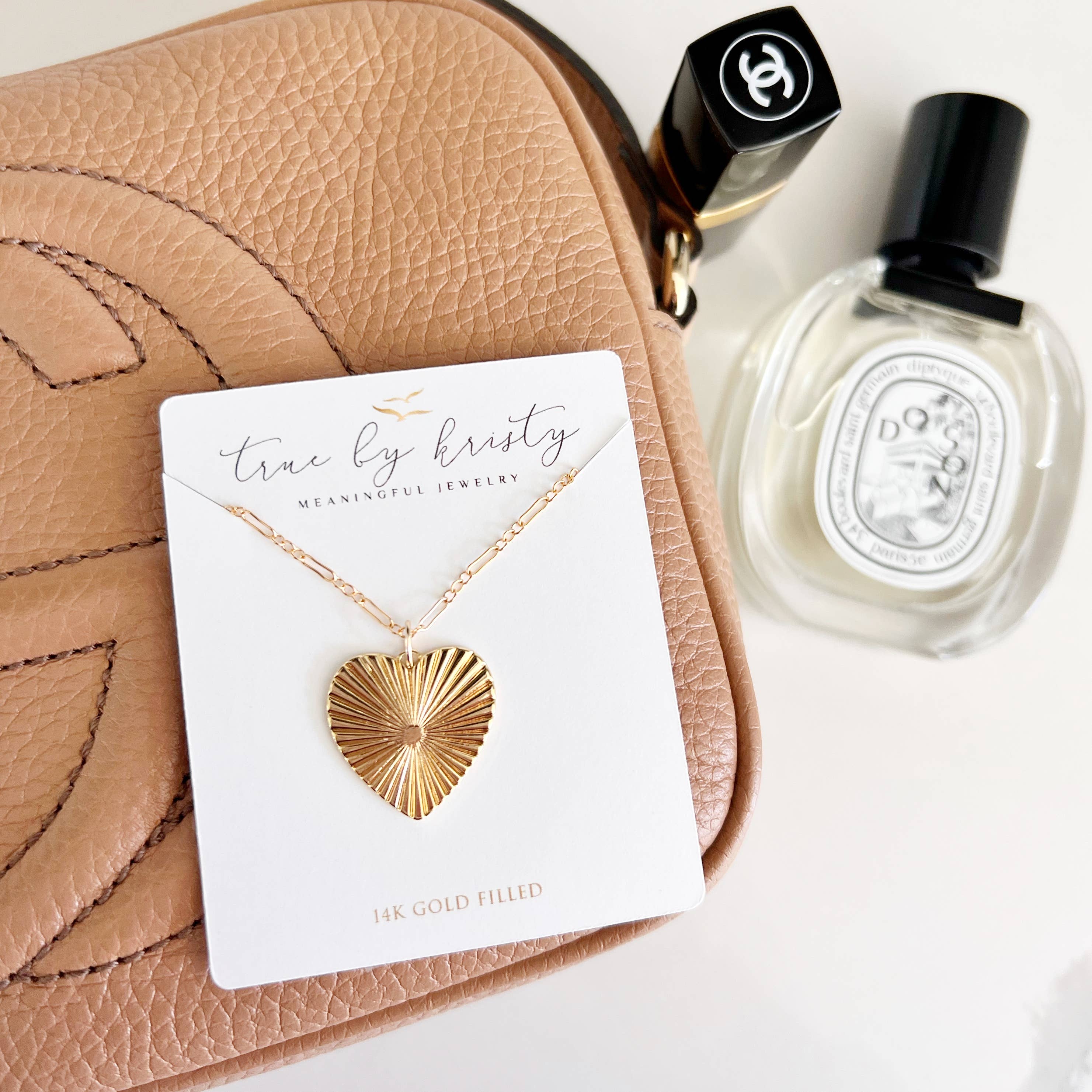 Soulmate Heart Love Necklace Gold Filled
