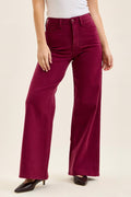 HW Tummy Control LUX Retro Wide w/ Wave Pkts - Boysenberry