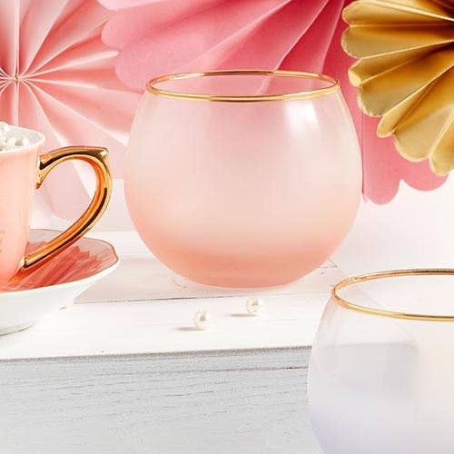 Roly Poly Glass - Pink