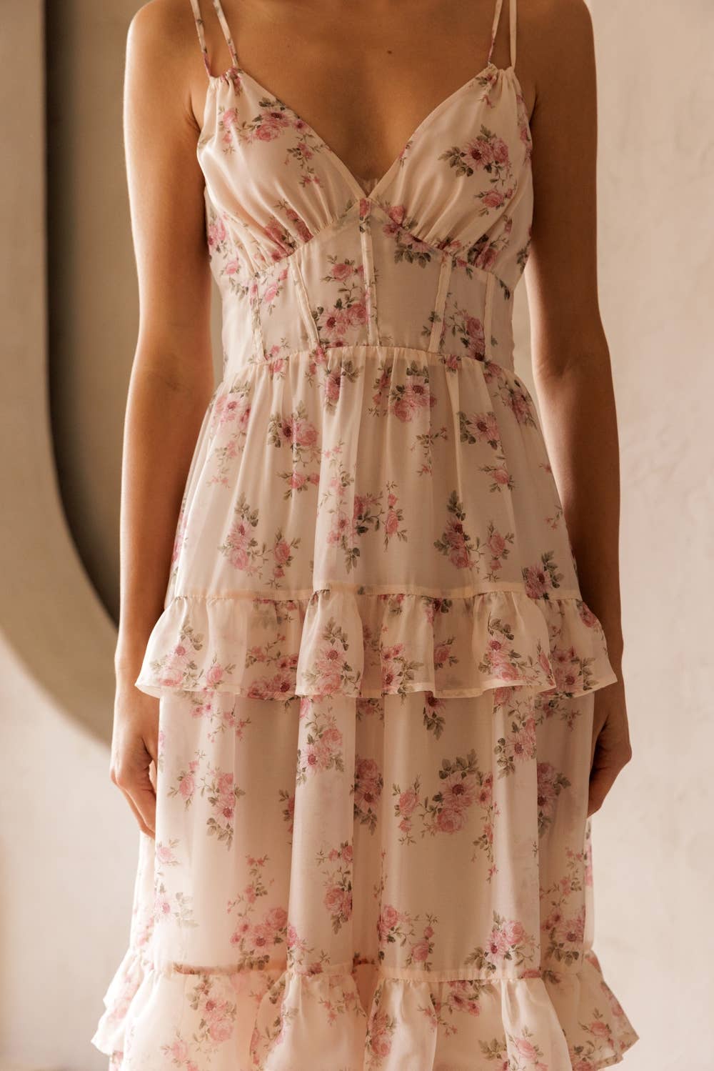 Floral Ruffle Tiered Maxi Dress