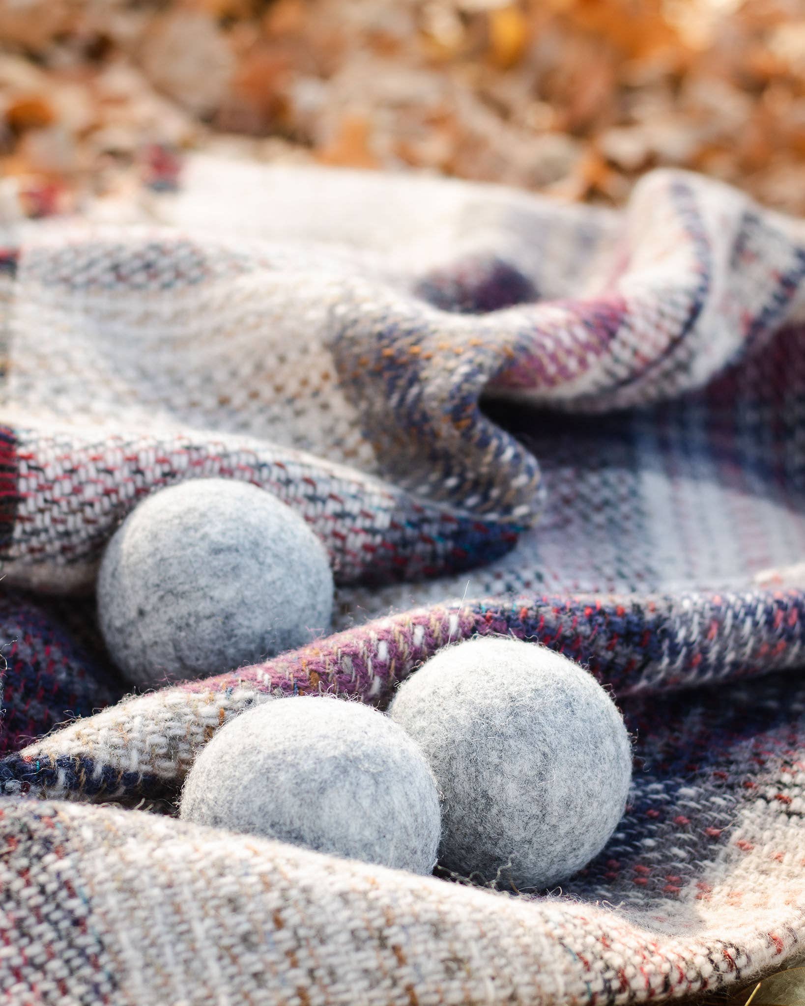 Cozy Grey Eco Wool Dryer Balls (GRAY)