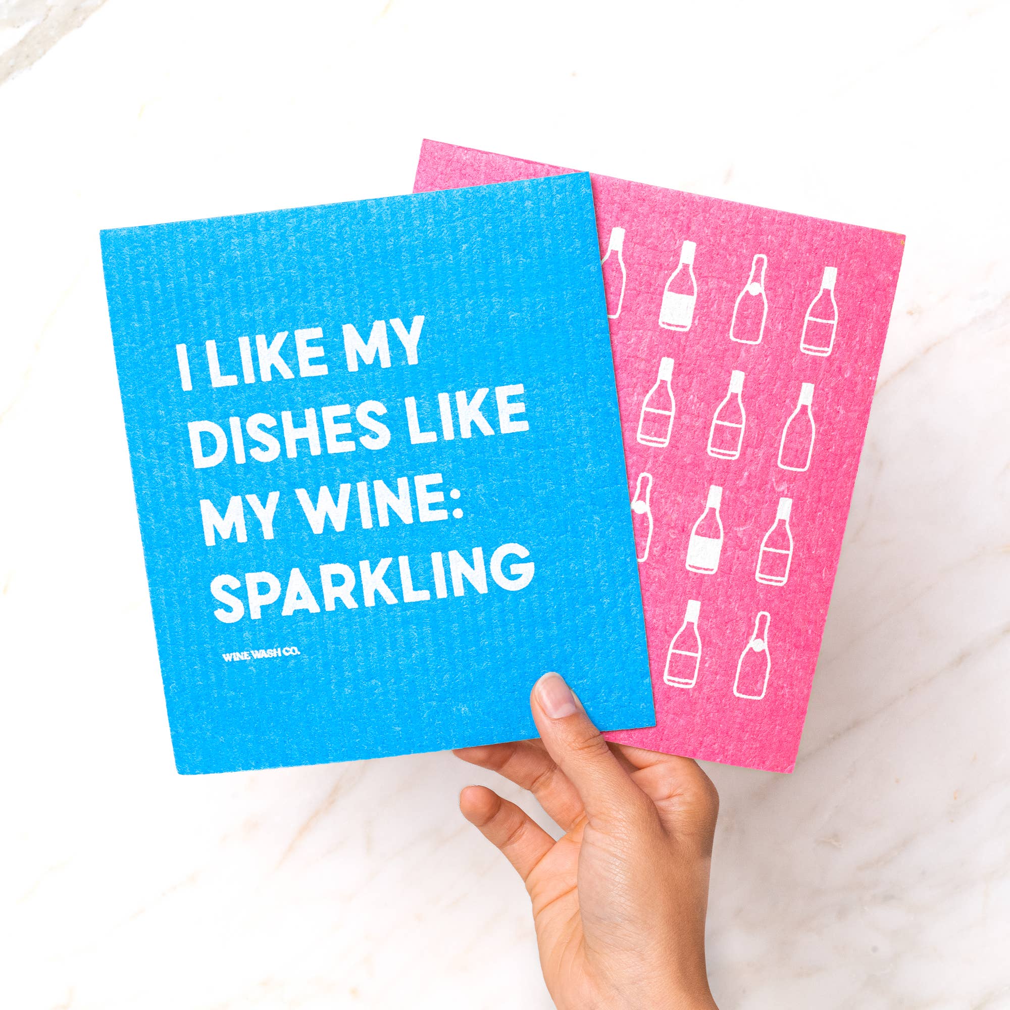 Wine-Themed Biodegradable Dish Cloths