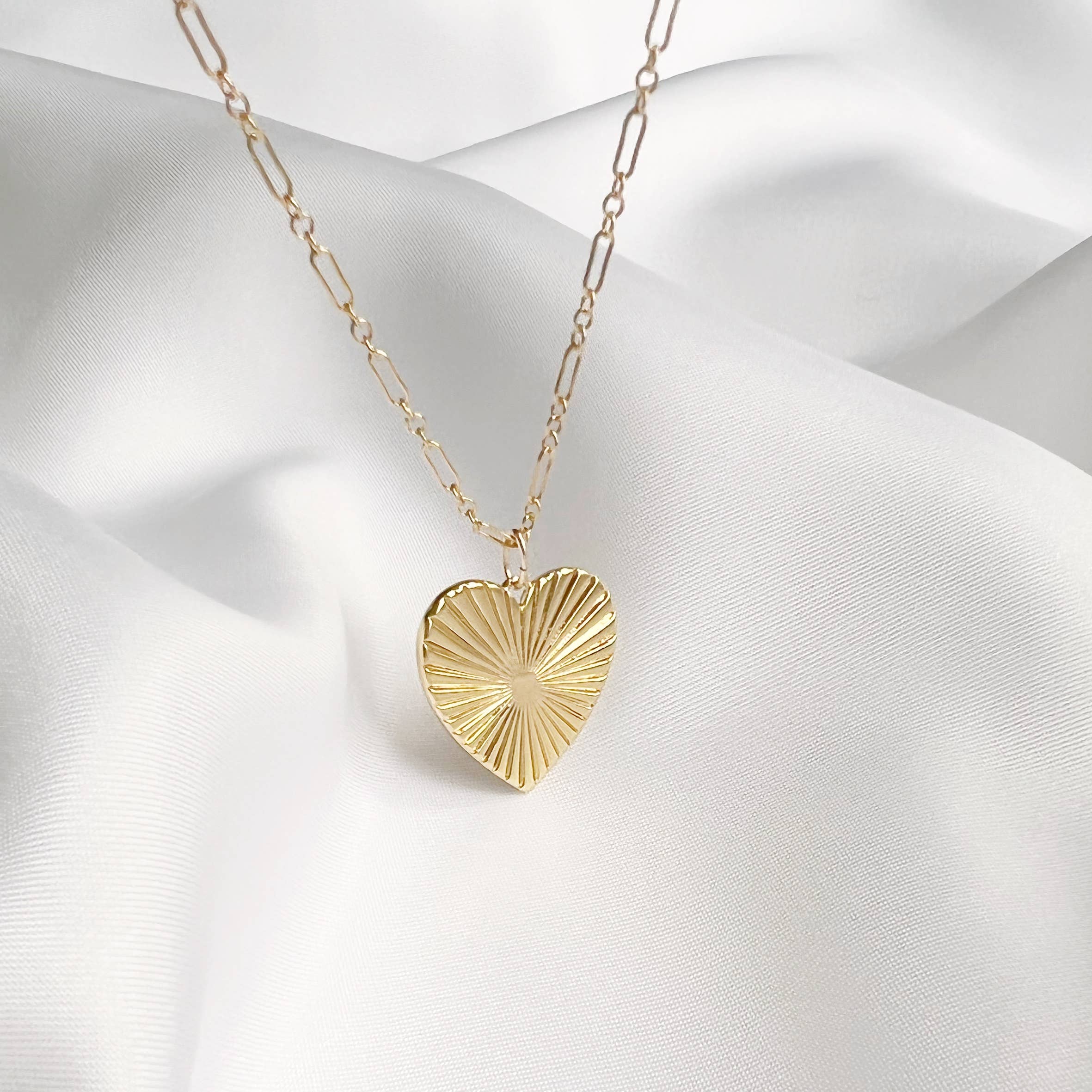 Soulmate Heart Love Necklace Gold Filled