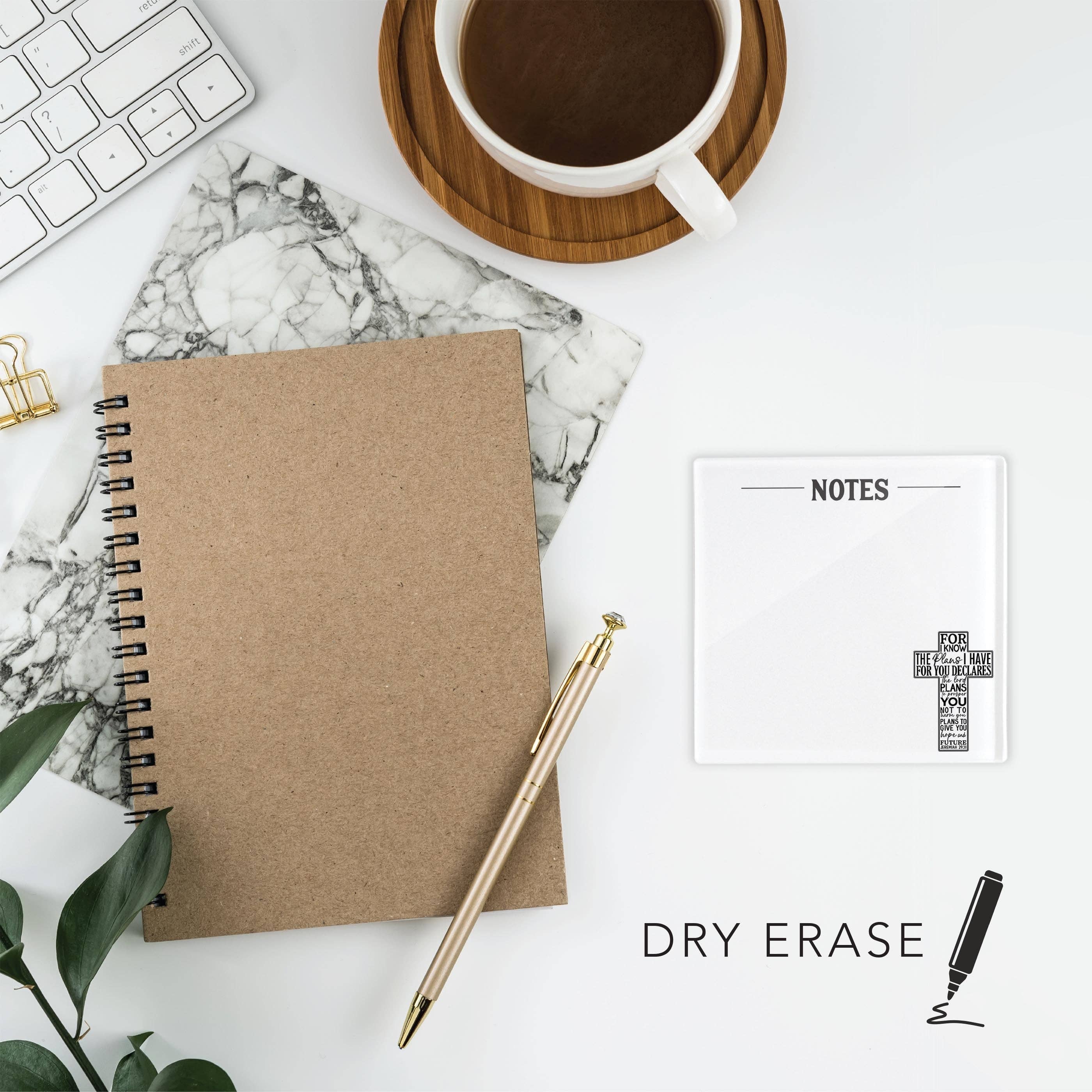 Graduation Gifts, 4x4 Dry Erase Desk Tile with Marker