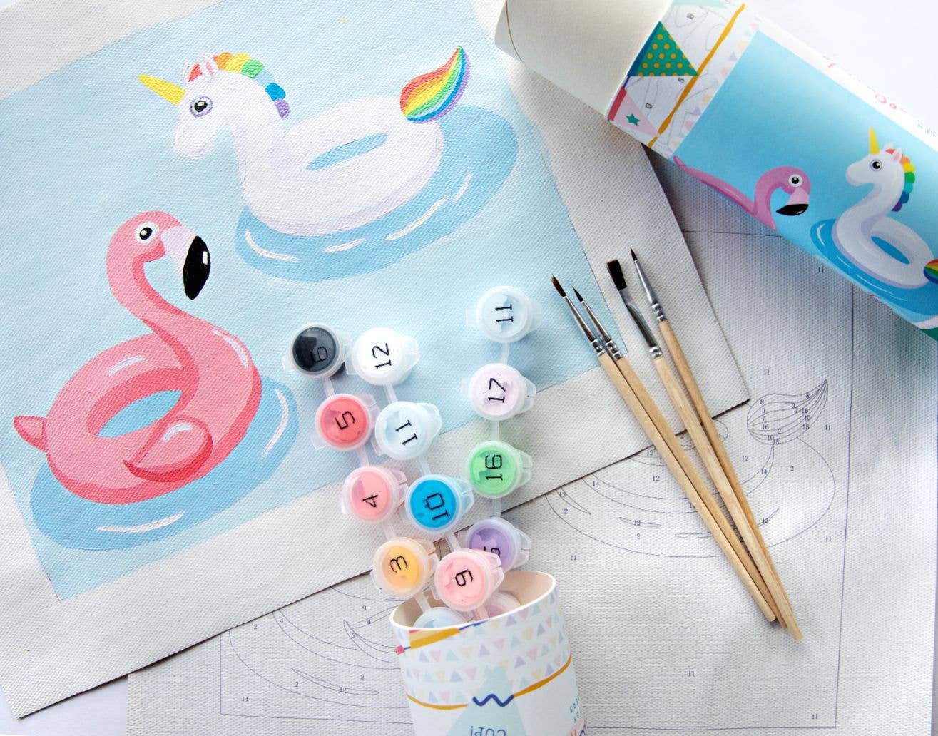 Floating Fun: Paint by Number
