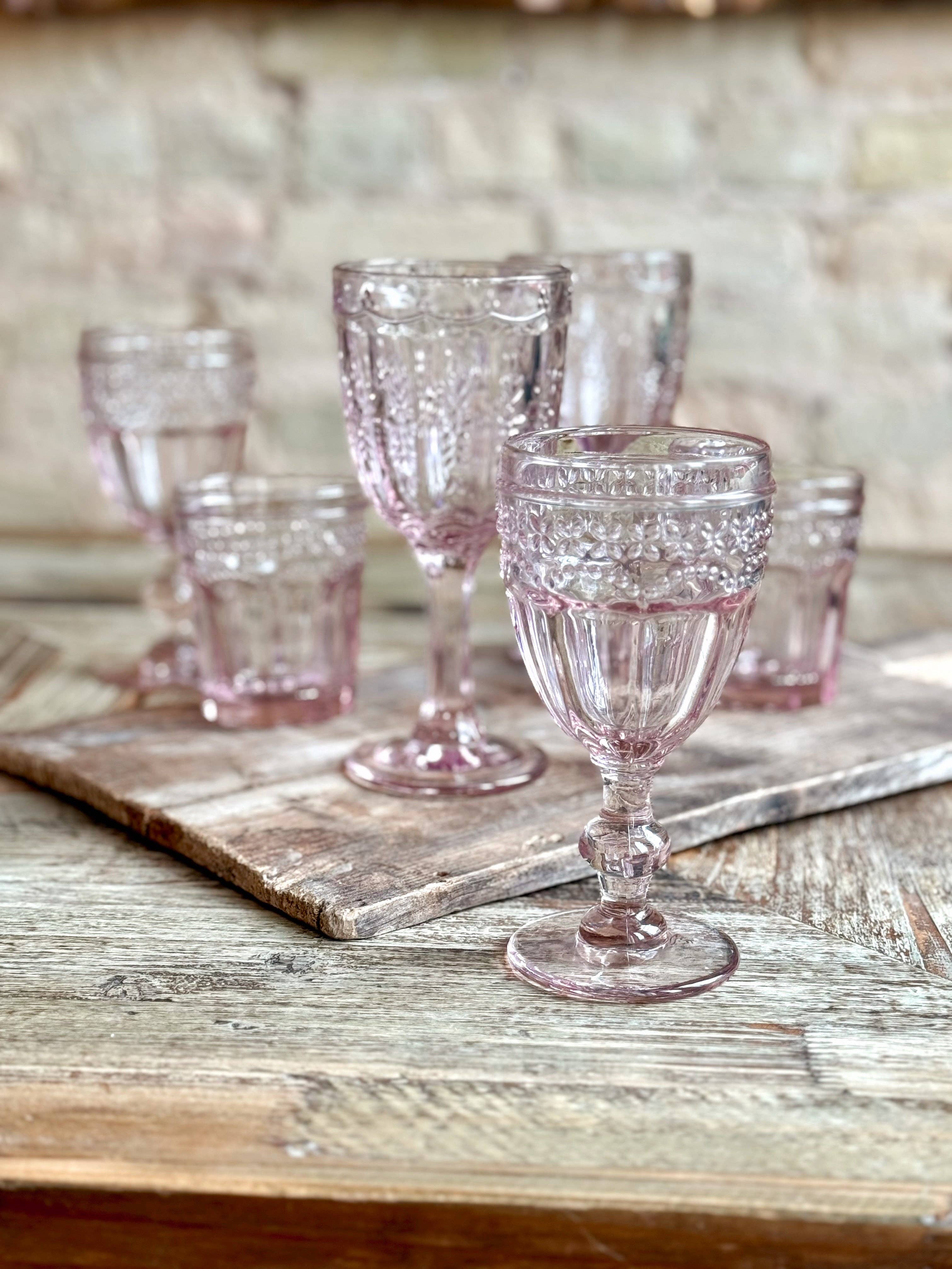 Rouen Blush Goblet