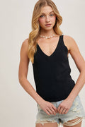 V Neck Essential Knit Tank