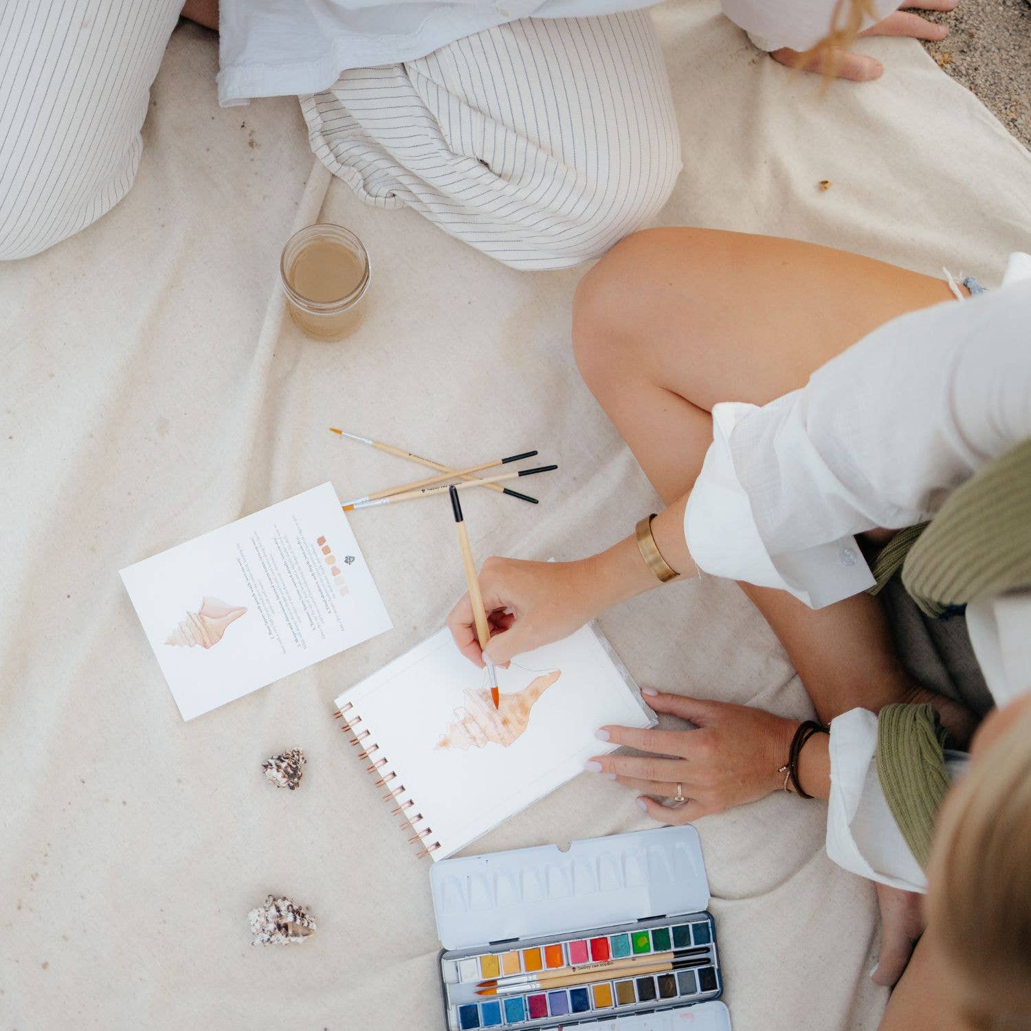 Coastal watercolor workbook