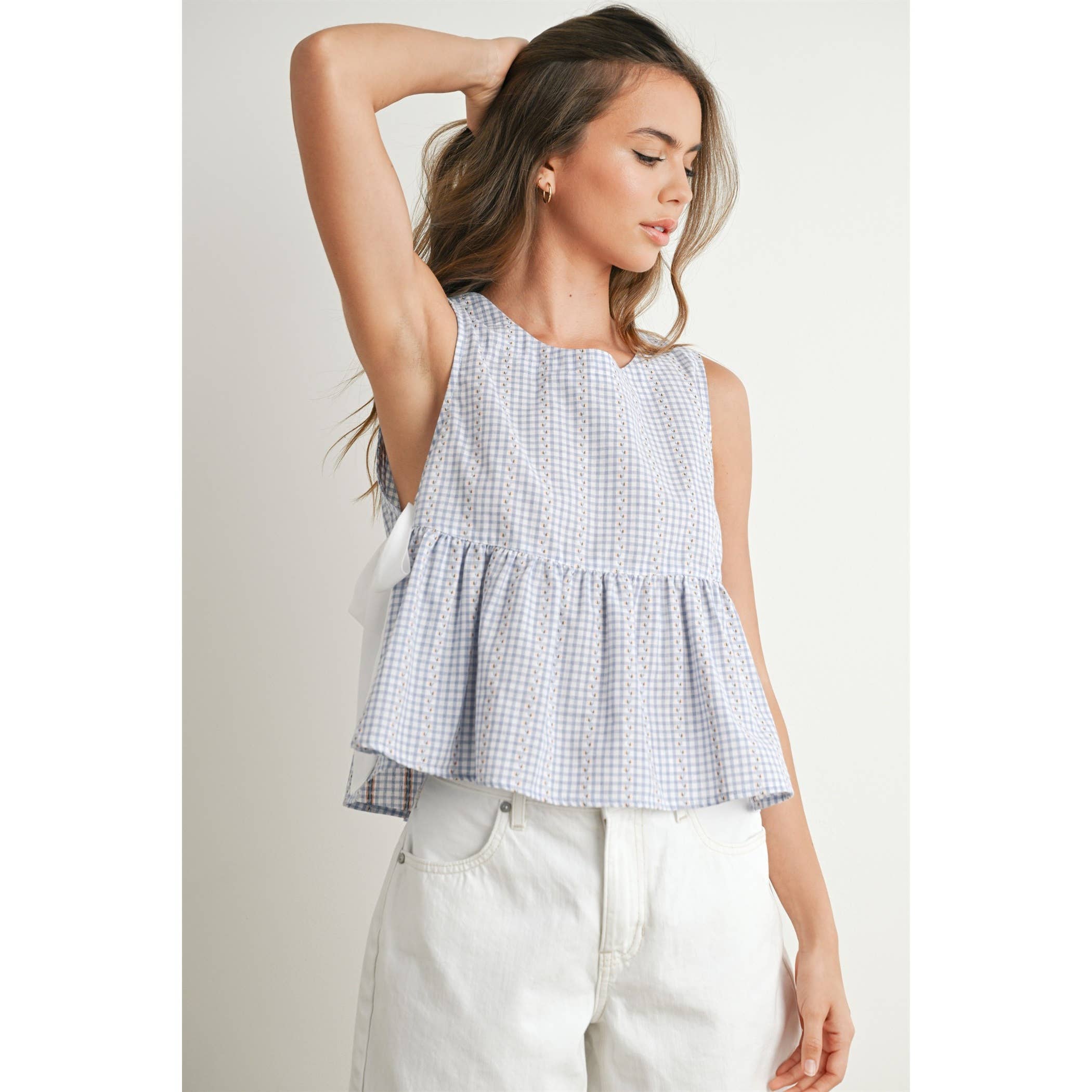 Sky Meadow Peplum Top