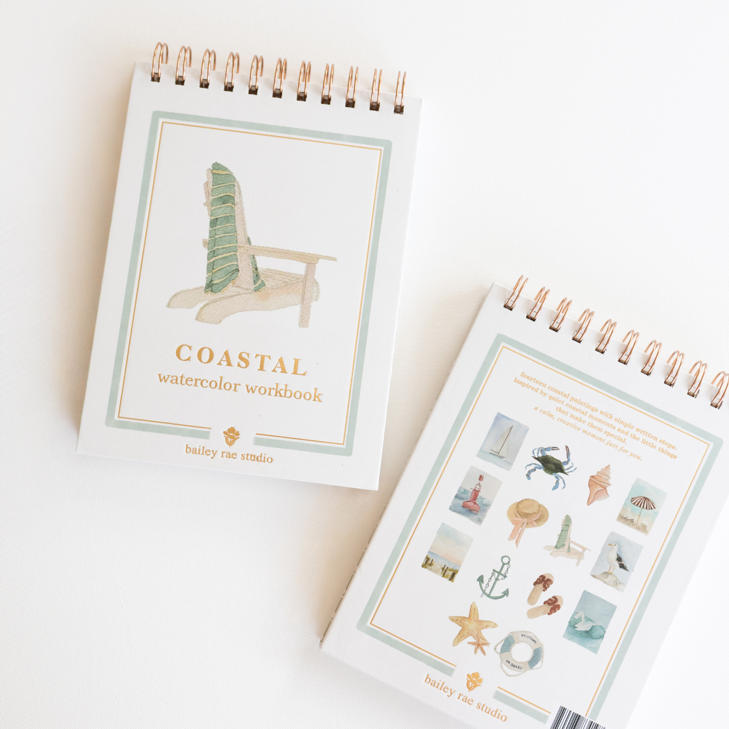 Coastal watercolor workbook