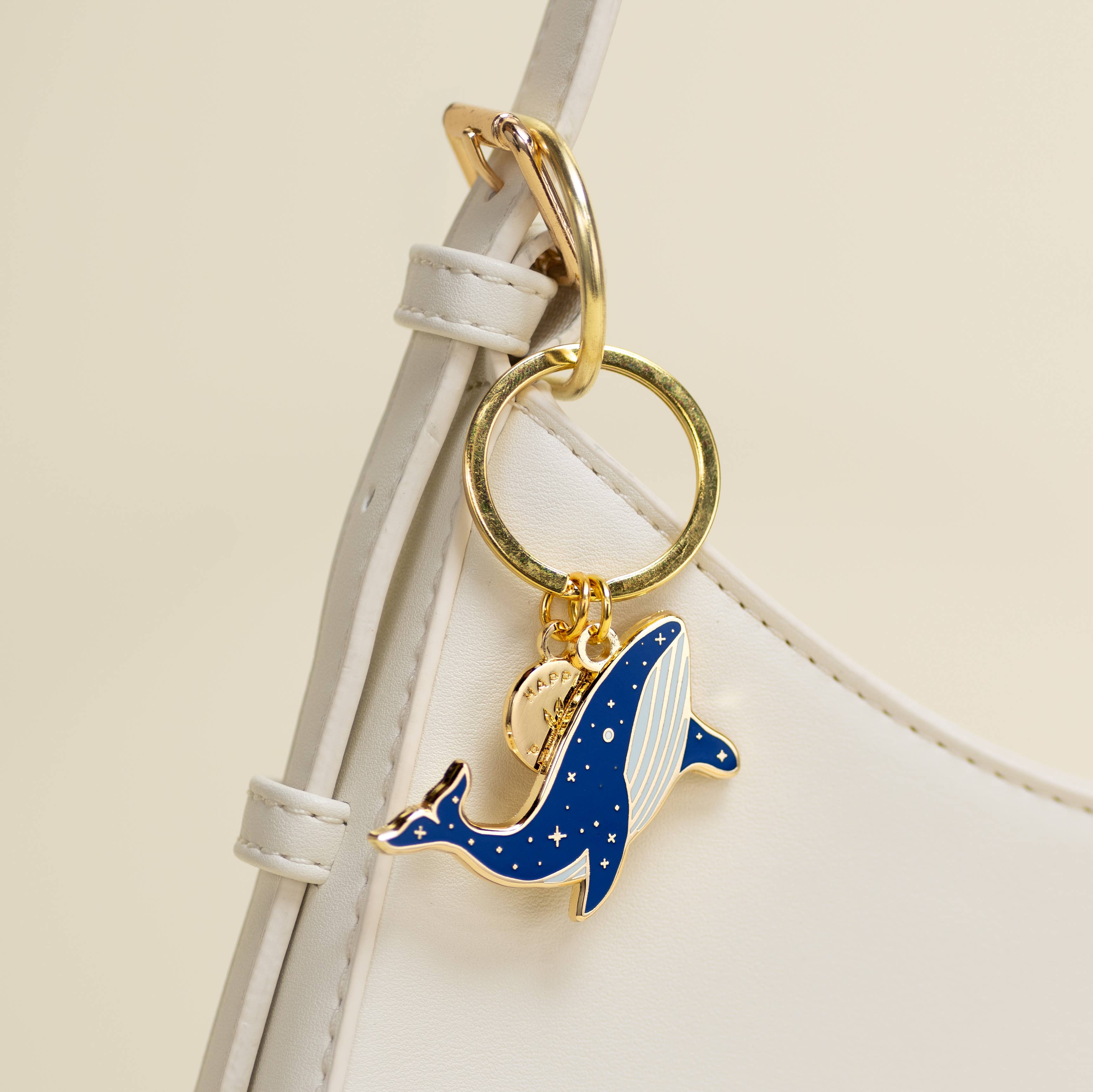 Whale Keychain & Bag Charm, Beach Gifts, Ocean Gifts