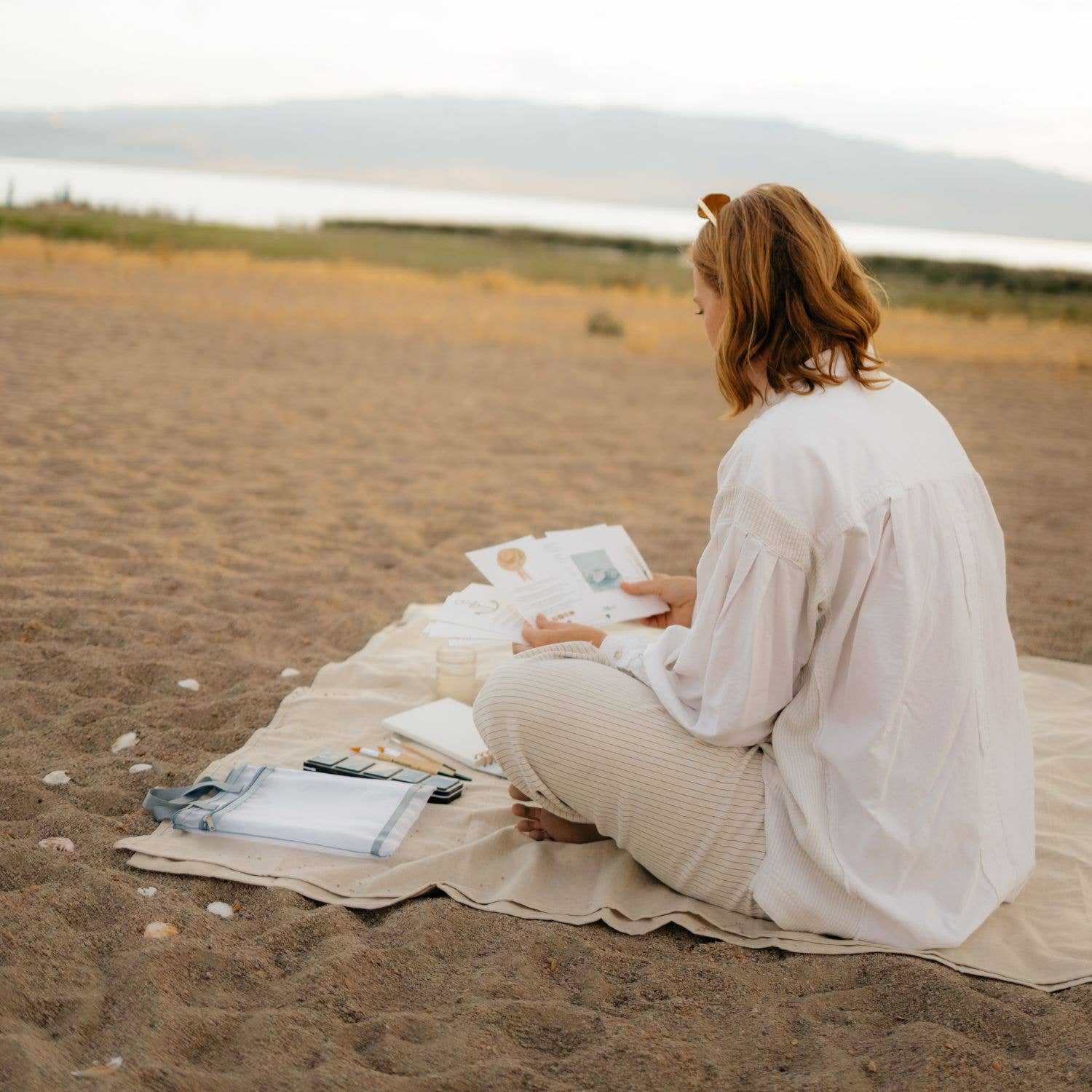 Coastal watercolor workbook