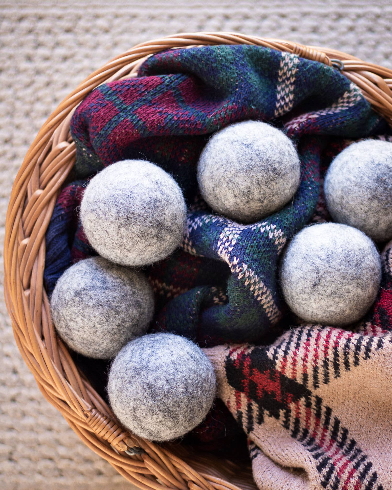 Cozy Grey Eco Wool Dryer Balls (GRAY)